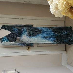 Sky Drops of Blue Maxi Dress
